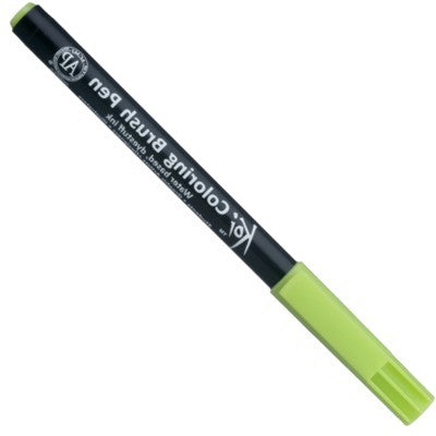 Caneta Ponta de Pincel Koi Sakura 027 Yellow Green